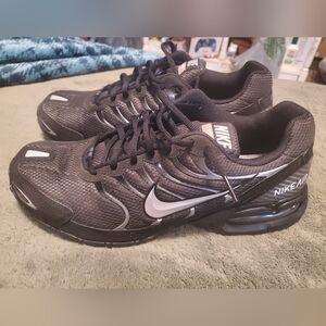 Nike Men's Air Max Torch 4 Running Shoes - Black/White